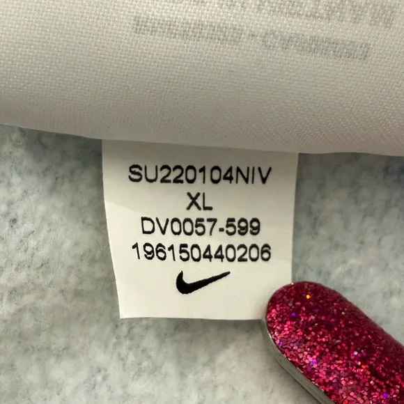 Nike Tie Dye Hoodie Multicolor Cotton Blend Pullover Sweatshirt Size Youth XL - Picture 5 of 10